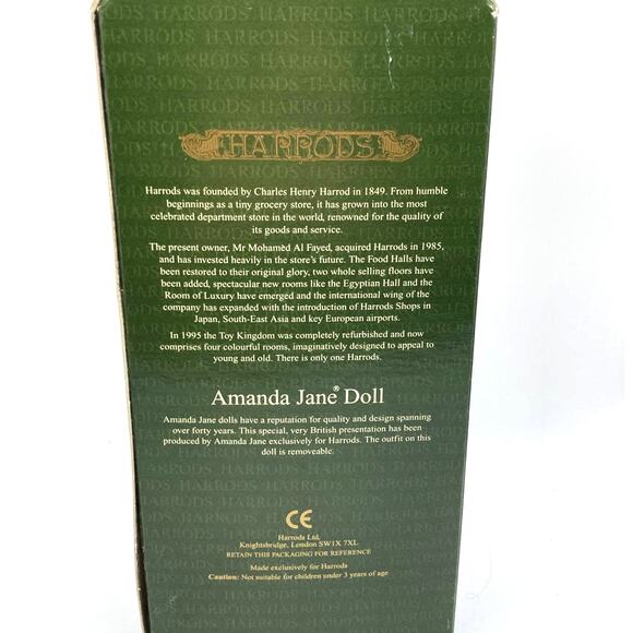 VTG Harrods Guardsman Amanda Jane doll w/ original packaging - Picture 5 of 8